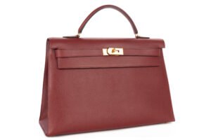 Hermès Kelly 40 Rouge H Epsom Sellier Gold hardware - Image 3