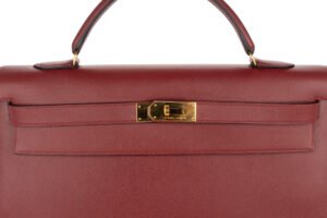 Hermès Kelly 40 Rouge H Epsom Sellier Gold hardware - Image 7