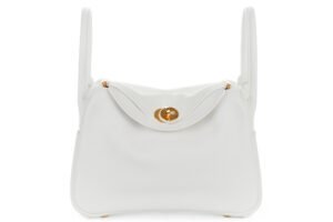 Hermès Lindy 26 New White Evercolor Gold Hardware