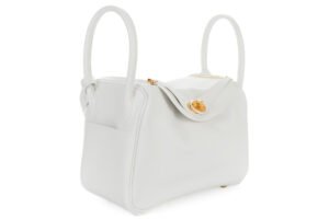 Hermès Lindy 26 New White Evercolor Gold Hardware - Image 3