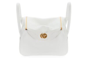 Hermès Lindy 26 New White Evercolor Gold Hardware - Image 7