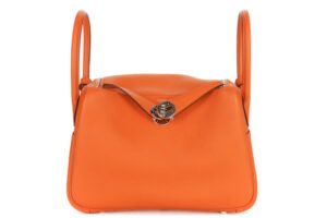 Hermès Lindy 26 Orange Clemence Palladium Hardware