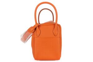 Hermès Lindy 26 Orange Clemence Palladium Hardware - Image 5