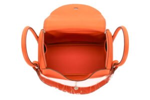 Hermès Lindy 26 Orange Clemence Palladium Hardware - Image 8