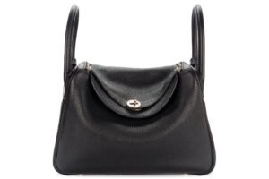 Hermès Lindy 30 Noir Clemence Palladium Hardware