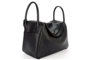 Hermès Lindy 30 Noir Clemence Palladium Hardware - Image 3