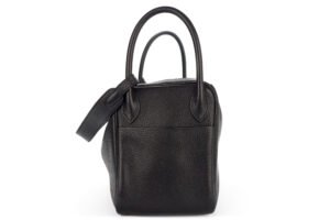 Hermès Lindy 30 Noir Clemence Palladium Hardware - Image 5