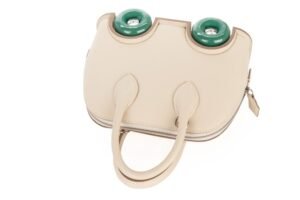 Hermès Mini Bolide on Wheels Craie / Vert Vertigo Epsom Palladium Hardware - Image 7