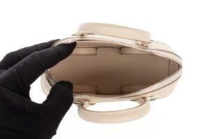 Hermès Mini Bolide on Wheels Craie / Vert Vertigo Epsom Palladium Hardware - Image 8