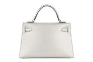 Hermès Mini Kelly Argente Chevre Chamkilight Palladium Hardware - Image 4