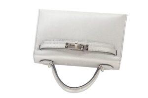 Hermès Mini Kelly Argente Chevre Chamkilight Palladium Hardware - Image 7