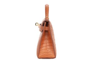 Hermès Mini Kelly Gold Matte Alligator Gold Hardware - Image 5