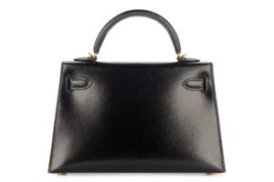 Hermès Mini Kelly Noir / Black Box Leather Gold Hardware - Image 4