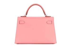 Hermès Mini Kelly Rose Confetti Epsom Palladium Hardware - Image 4