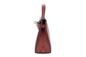 Hermès Mini Kelly Rouge H Ostrich Palladium Hardware - Image 5