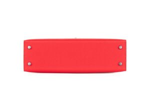 Hermès Mini Kelly Rouge de Coeur Madame Palladium Hardware - Image 6