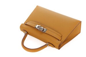 Hermès Mini Kelly Sesame Epsom Palladium Hardware - Image 8