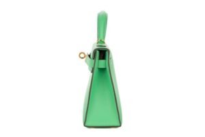 Hermès Mini Kelly Vert Comics Madame Gold Hardware - Image 5
