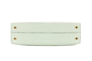 Hermès Mini Kelly Vert D’Eau Matte Alligator Mississippian Gold Hardware - Image 6