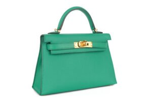Hermès Mini Kelly Vert Jade Epsom Gold Hardware - Image 3