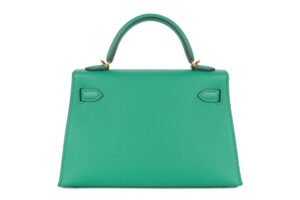 Hermès Mini Kelly Vert Jade Epsom Gold Hardware - Image 4