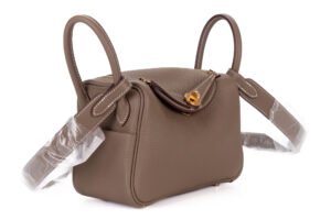Hermès Mini Lindy Etoupe Clemnce Gold Hardware - Image 3