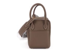 Hermès Mini Lindy Etoupe Clemnce Gold Hardware - Image 4