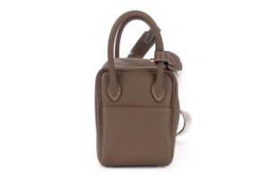 Hermès Mini Lindy Etoupe Clemnce Gold Hardware - Image 5