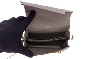 Hermès Mini Roulis Gris Meyer Palladium Hardware - Image 10