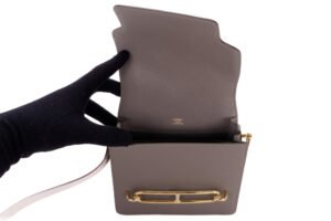 Hermès Mini Roulis Gris Meyer Palladium Hardware - Image 9
