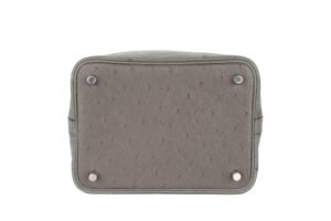 Hermès Picotin 18 Gris Meyer Ostrich Palladium Hardware - Image 7