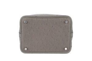 Hermès Picotin 18 Gris Meyer Ostrich Palladium Hardware - Image 6