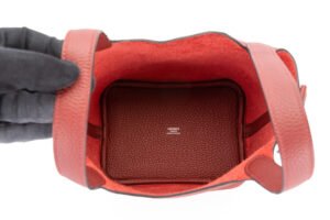 Hermès Picotin 18 Rouge H Clemence Palladium Hardware - Image 7