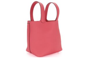 Hermès Picotin 22 Rose Azalee Clemence Palladium Hardware - Image 3