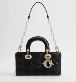 Dior Small Lady D-Joy Bag Black Cannage Lambskin - Image 5