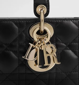 Dior Small Lady D-Joy Bag Black Cannage Lambskin - Image 6