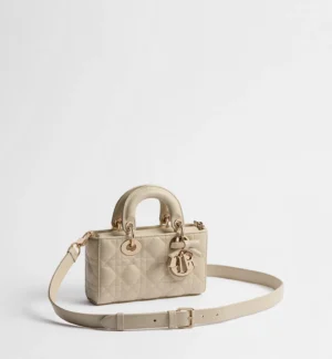 Dior Mini Lady D-Joy Bag Craie Cannage Lambskin - Image 5