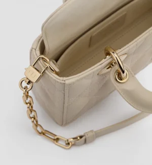 Dior Mini Lady D-Joy Bag Craie Cannage Lambskin - Image 6