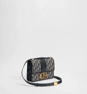 Dior 30 Montaigne Bag Blue  Oblique Jacquard - Image 3