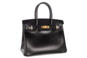 Hermès Birkin 30 Noir – Black Box Leather Retourne Gold Hardware - Image 3