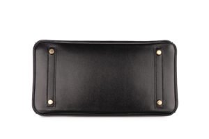 Hermès Birkin 30 Noir – Black Box Leather Retourne Gold Hardware - Image 7