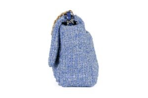 Chanel 19 Medium Blue Tweed Mixed Hardware - Image 5