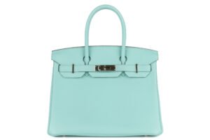 Hermès Birkin 30 Bleu Atoll Togo Palladium Hardware