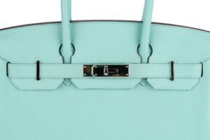 Hermès Birkin 30 Bleu Atoll Togo Palladium Hardware - Image 8