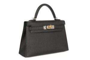 Hermès Mini Kelly Black Epsom Electrum Hardware - Image 3