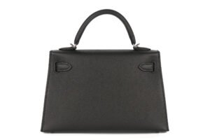 Hermès Mini Kelly Black Epsom Electrum Hardware - Image 4