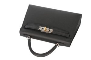 Hermès Mini Kelly Black Epsom Electrum Hardware - Image 7