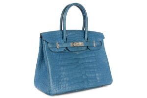 Hermès Birkin 30 Bleu Cobalt Matte Alligator Palladium Hardware - Image 3