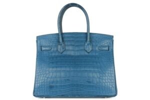 Hermès Birkin 30 Bleu Cobalt Matte Alligator Palladium Hardware - Image 4