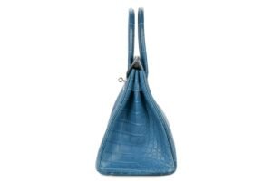 Hermès Birkin 30 Bleu Cobalt Matte Alligator Palladium Hardware - Image 5